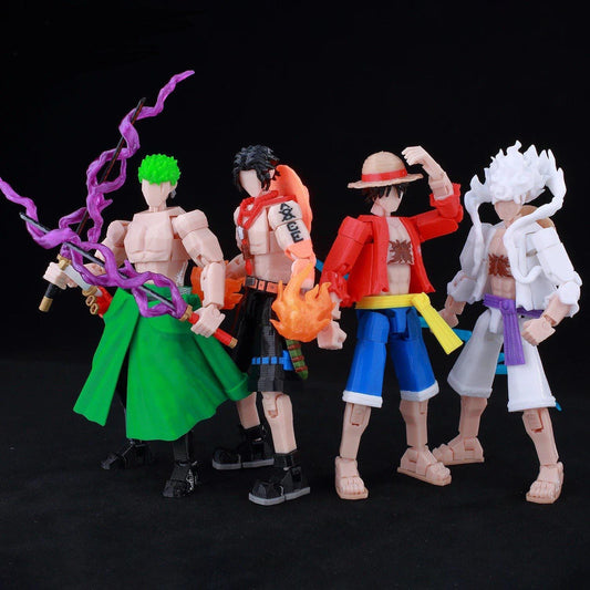 One piece action figures - Luffy Zoro Ace Gear 5 3d printed